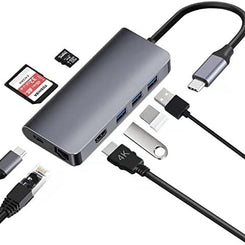 Docking Roditec 8 en 1 USB Tipo-C Gigabit
