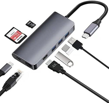 Docking Roditec 8 en 1 USB Tipo-C Gigabit