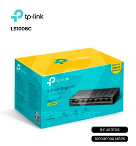 Switch TP-Link LS1008G 8 Bocas Gigabit Carcasa Negra