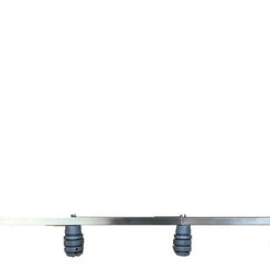 Asta para cerca electrica c/6 aisladores ACERO INOXIDABLE