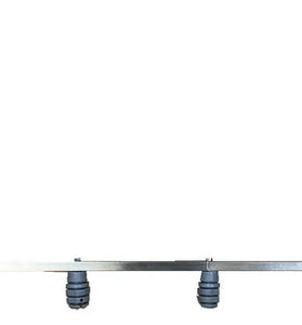 Asta para cerca electrica c/6 aisladores ACERO INOXIDABLE