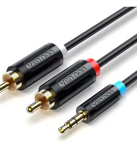 Cable plug Spika 3.5" a 2 RCA BCLBH 2 Metros. Vention
