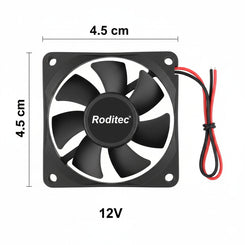 Fan Cooler Roditec 4,5 x 4,5 cm 12v