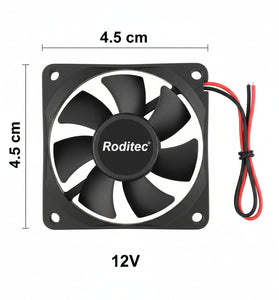 Fan Cooler Roditec 4,5 x 4,5 cm 12v