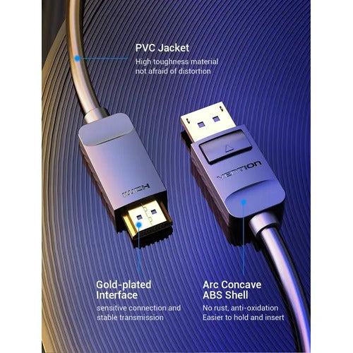 Cable DisplayPort a HDMI Vention HADBI 3 mts.
