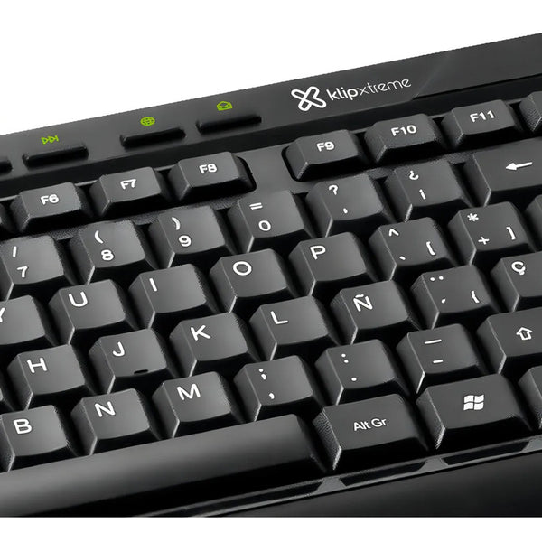 Teclado y Mouse KlipXtreme KCK-251S Cableado USB