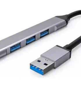 HUB Rocketek 4 Puertos USB Plateado T809