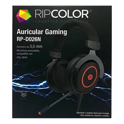 Auriculares Rip Color Gaming D026N Negro