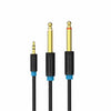 Cable Audio TRS 3.5 a dual 6.35 M/M1.5 Mts. BACBG Vention