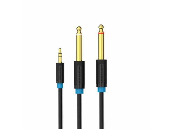 Cable Audio TRS 3.5 a dual 6.35 M/M1.5 Mts. BACBG Vention