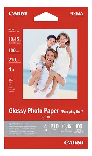 Papel Fotografico Canon 10 x 15 10 hojas
