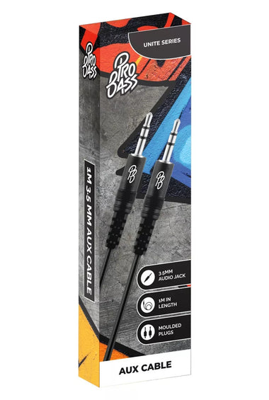 Cable Audio Plug M/M 1Mts Pro Bass