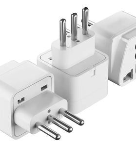 Adaptador Ficha Universal De Corriente A 3 En Linea Roditec