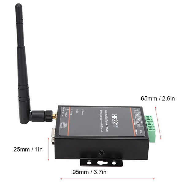 Adaptador RS232 a puerto Ethernet TCP IP Inalámbrico Roditec