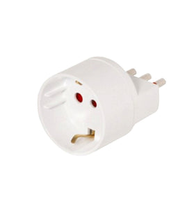Adaptador Ficha Conatel Schuko a 3 en Línea