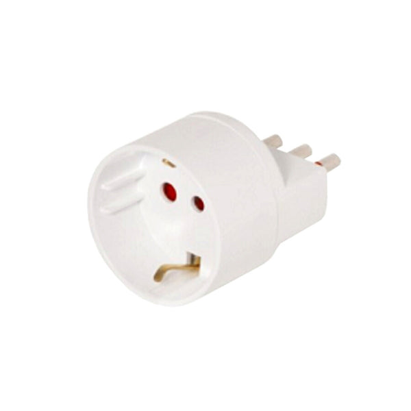 Adaptador Ficha Conatel Schuko a 3 en Línea