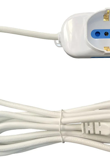 Zapatilla Fupesa 1 Schuko 2 Tomas Tres En Linea 3 Mts Blanco