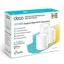 Router Mesh TP-Link Deco X20 AX1800 Pack 3 Unidades
