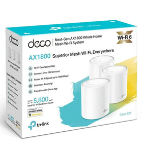 Router Mesh TP-Link Deco X20 AX1800 Pack 3 Unidades