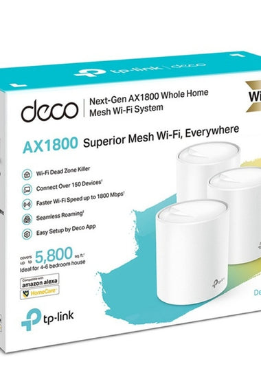 Router Mesh TP-Link Deco X20 AX1800 Pack 3 Unidades