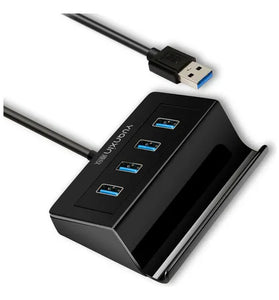Hub USB 3.0 Yuanxin X-3209Q 4 Puertos c/Soporte celular 1.2m