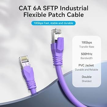 Patchcord Vention SFTP 0.50 Mts. Industrial IBMVD Purple