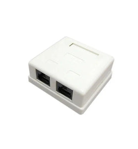 Caja Exterior Doble Con Jack cat6 roditec