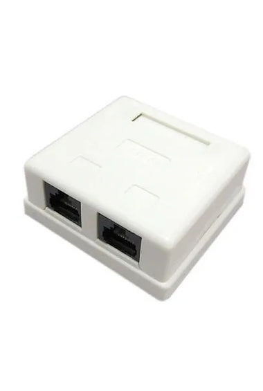 Caja Exterior Doble Con Jack cat6 roditec