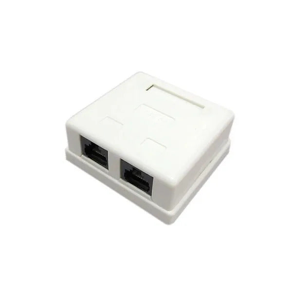 Caja Exterior Doble Con Jack cat6 roditec