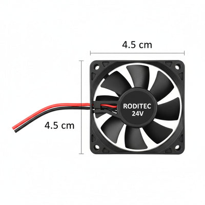 Fan Cooler Roditec 4,5 x 4,5 cm 24v