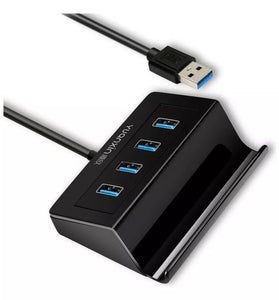 Hub USB 3.0 Yuanxin X-3209Q 4 Puertos c/Soporte celular 0.6m