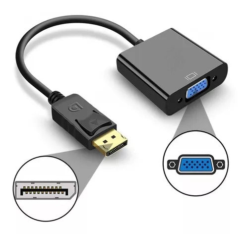 Adaptador Display Port (M) a VGA (H) Roditec