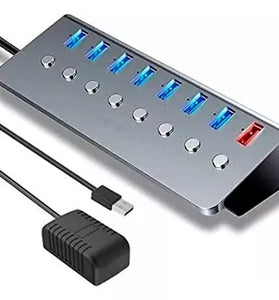 Hub USB 8 puertos 3.0 con alimentación Rocketek