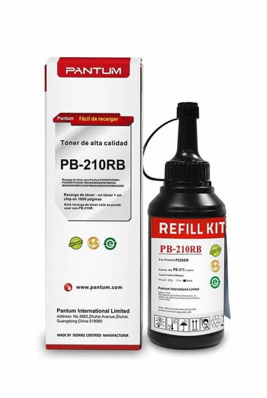 Toner Recarga Original Pantum PB-210RB 1600 copias Refill