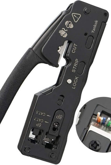 Pinza Crimpadora Pass Through RJ11-45 CAT 5,6,7,8