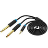 Cable Audio TRS 3.5 a dual 6.35 M/M1.5 Mts. BACBG Vention