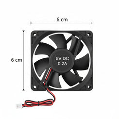 Fan Cooler Roditec 6 x 6 cm 5v