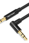Cable Audio Stereo 1,5 Mts. Auxiliar Mini Plug 3,5 90° Venti