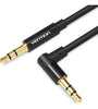 Cable Audio Stereo 1,5 Mts. Auxiliar Mini Plug 3,5 90° Venti