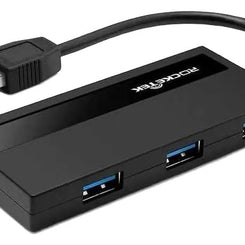 HUB Rocketek HU4P 4 Puertos 3.0 Negro