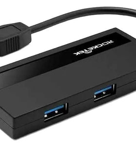 HUB Rocketek HU4P 4 Puertos 3.0 Negro