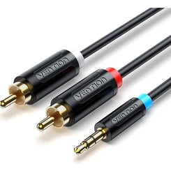 Cable plug Spika 3.5" a 2 RCA BCLBD 0.50 Mts. Vention