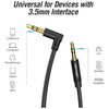 Cable Audio Stereo 1,5 Mts. Auxiliar Mini Plug 3,5 90° Venti