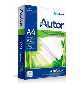 Papel A4 Autor 75g x 500 Hojas