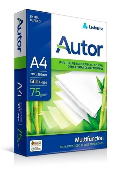 Papel A4 Autor 75g x 500 Hojas