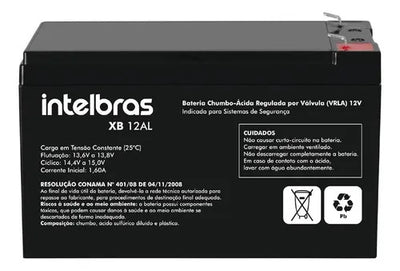 Bateria Intelbras 12V 6A F1 XB 12AL