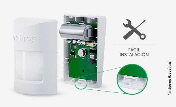 Sensor  Intelbras Inalámbrico IVP 1000 interior Smart PET