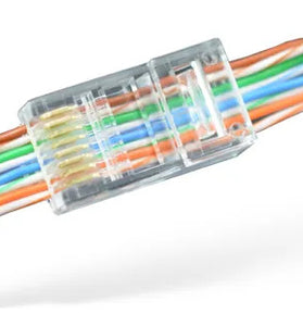 Conector RJ45 PLASTICO Pass trough Innova CAT 5E 100 unidade