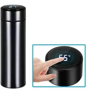 Termo 500 Ml Con Indicador Digital De Temperatura Negro