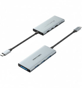 Docking USB Tipo-C Vention TOPHB 1xHDMI/3xUSB/1xLector Memo